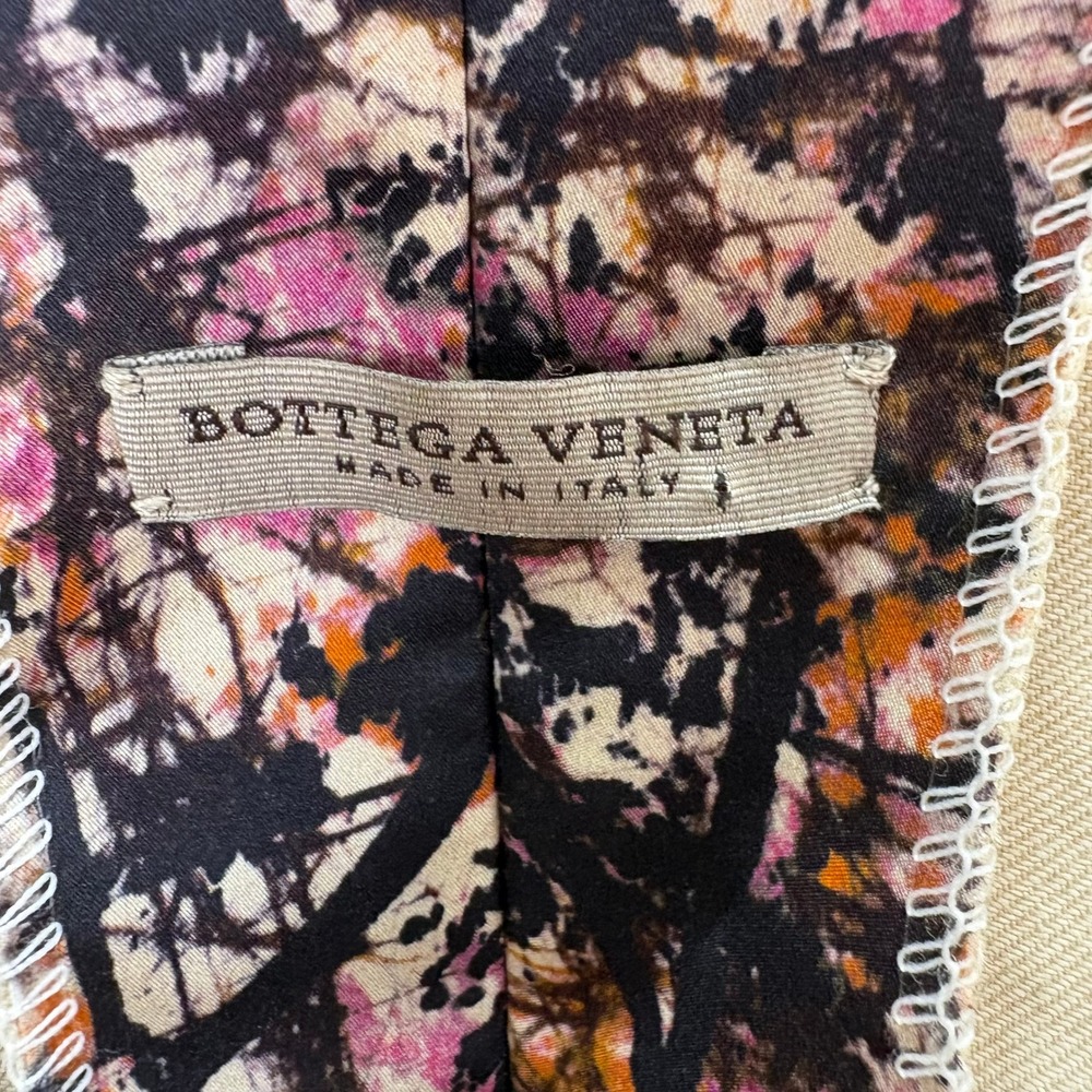 Bottega Veneta Abstract Print Silk Blend Skirt Multicolor Womens 44/M Artistic - Picture 5 of 7